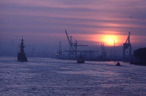 Einlaufen nach Hamburg